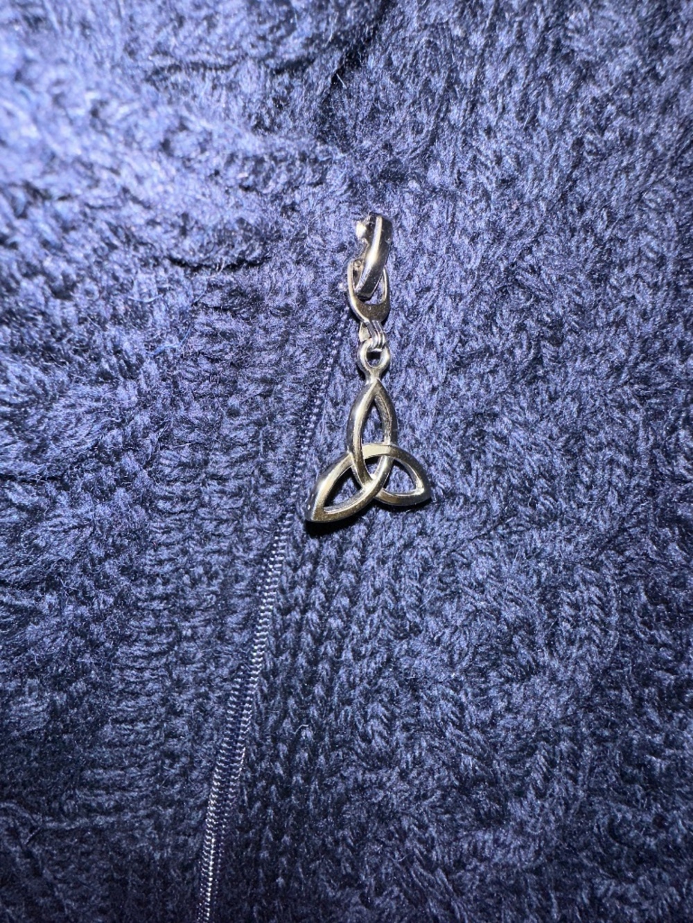 Aran Crafts Ireland Shannon Zip Cardigan XL 100% Merino Wool - Navy - Picture 3 of 9